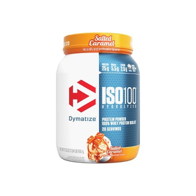 Dymatize 100% Whey Isolate Protein Powder - Salted Caramel - 21.5oz/20 Servings