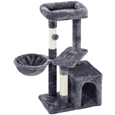 Yaheetech 34.5inch Small Plush Cat tree with Condo for Kittens