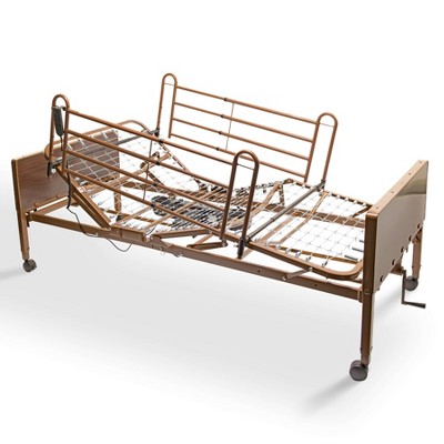 ProHeal Semi-Electric Homecare Bed, Spring Deck with Full Rails for At-Home Medical Care