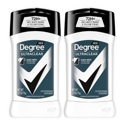 Degree Men Ultraclear Black + White 72-Hour Antiperspirant & Deodorant - 2.7oz/2pk