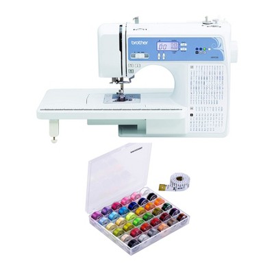 Brother XR9550 Sewing and Quilting Machine (White) with 36-Piece Bobbins Bundle