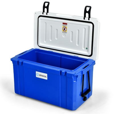 STAKOL 58 Quart Portable Cooler Ice Chest Leak-Proof 80 Cans Ice Box for Camping
