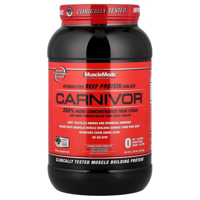 MuscleMeds Carnivor™, Hydrolyzed Beef Protein Isolate, Chocolate, 2.09 lbs (949.2 g)