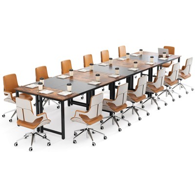 Costway Set of 2/4/6 63" Large Computer Desk Writing Workstation Conference Table Home Office