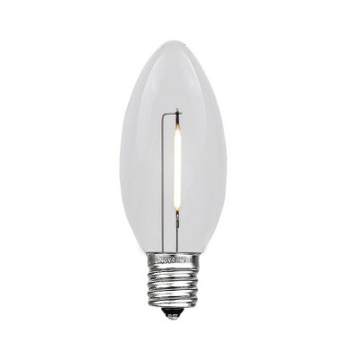 Novelty Lights C9 LED Shatterproof Plastic Christmas Replacement Bulbs 25 Pack