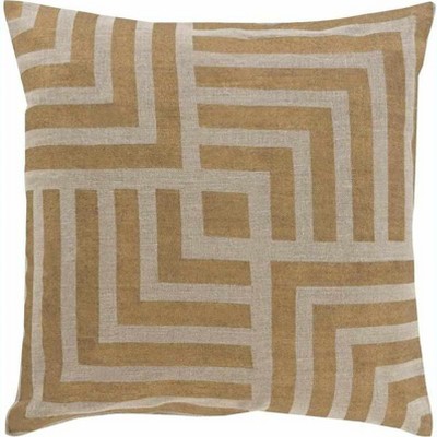 Livabliss Metallic Stamped Modern Throw Pillow