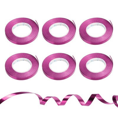 Unique Bargains Gift Wrapping String Shiny Metallic Curling Ribbon 6 Pcs