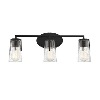 Savoy House Sacremento 3 - Light Vanity in  Black