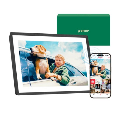 Pexar by Lexar WiFi Digital Frame | FHD Anti-Glare Touch Display | Share Photos/Videos via App | Perfect for Gifting