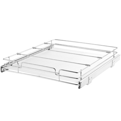 VEVOR 17"W x 21"D Pull Out Cabinet Organizer, Heavy Duty Slide Out Pantry Shelves, Chrome-Plated Steel Roll Out Drawers, Sliding Drawer Storage