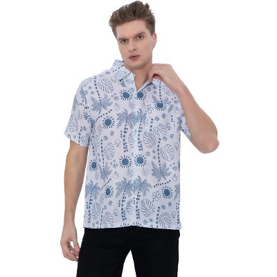 HAPPY BAY Mens Hawaiian Shirts Short Sleeve Button Down Shirt Men's Casual Vacation Tropical Beach Summer Party Shirts for Men Funny