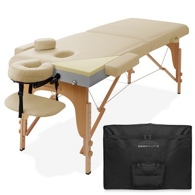 Saloniture Professional Portable  Memory Foam Massage Table