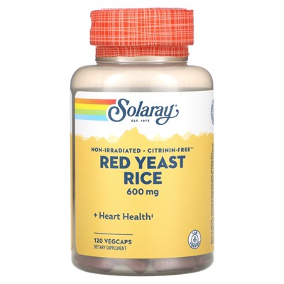 Solaray Red Yeast Rice, 600 mg, 120 VegCaps