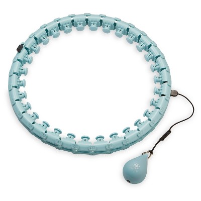 Gaiam Weighted Fitness Hoop: Exercise Chart, ABS Material, Abdominal & Core Workout