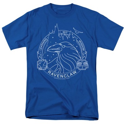 Men's Harry Potter Ravenclaw Line Art Badge T-Shirt