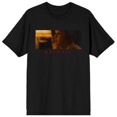 Abducting Abigail Innocent Abigail Face Adult Black Crew Neck Short Sleeve T-shirt