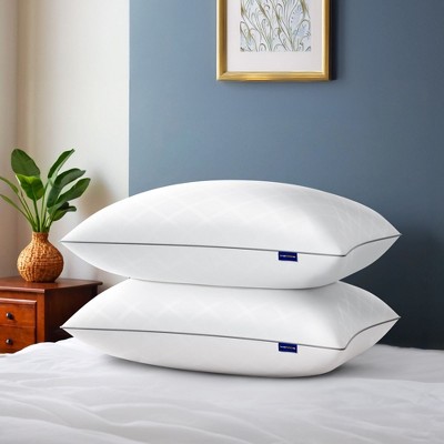 Wellos Microfibre White Pillows (Set of 2)