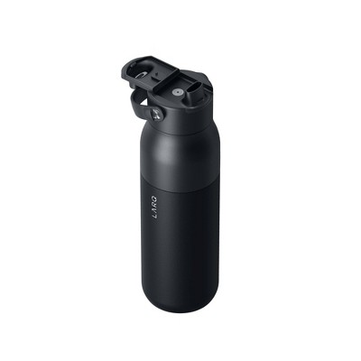 LARQ Bottle Swig Top 23oz Insulated Stainless Steel Water Bottle with Free Filter Straw Obsidian Black