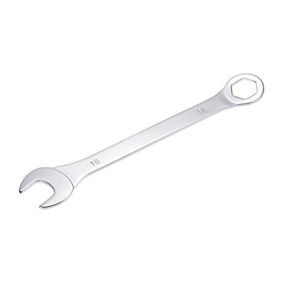 Unique Bargains High Carbon Steel Metric Offset 6-Point End and Angled Open-End Thin Combination Wrench