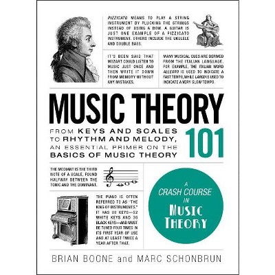 Music Theory 101 - (Adams 101) by  Brian Boone & Marc Schonbrun (Hardcover)