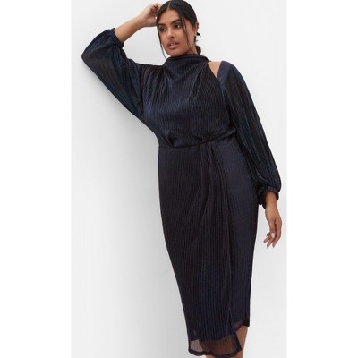 Women's Plus Size Jaylee Mesh Dress - midnight | CITY CHIC