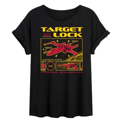 Women's - Star Wars - X-Wing Target Lock Oversized Graphic T-Shirt