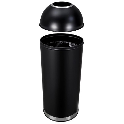 GustoWave  65L/17 Gallon Heavy Duty Stainless Steel Commercial/Kitchen Trash Can, Round Open Top Trash Can