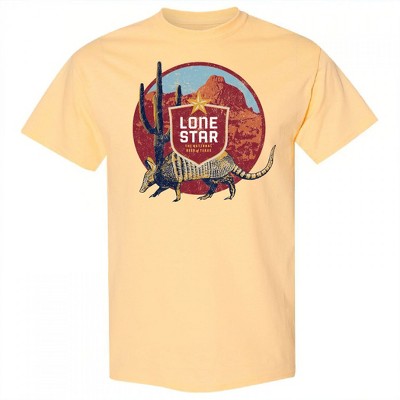 Mens Lone Star Beer Happy Hour Yellow Colorway T-Shirt