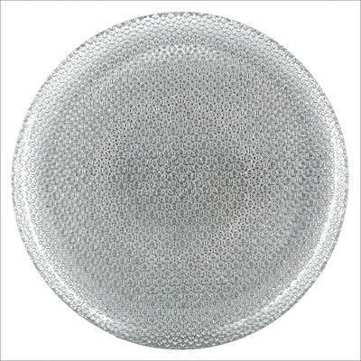 Slickblue Handmade Versatile Glass Dinner Plate - Pebble Pattern - Multiple Color & Set Options