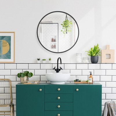 Kinger Home Sage 20" Round Modern Wall Mirror