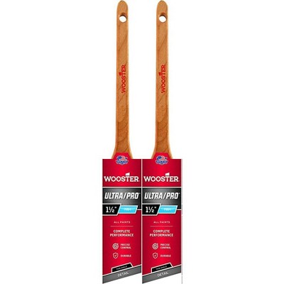 Wooster Genuine 1.5" Ultra/Pro Firm Thin Angle Sash Paintbrush 2-Pack # 4181-1.5-2PK