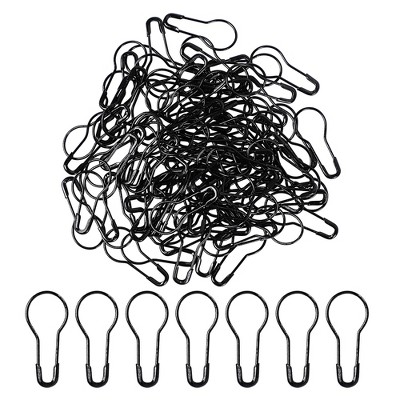 Unique Bargains Knitting Clothing Tag DIY Craft Project Metal Small Safety Pins Black 100 Pcs
