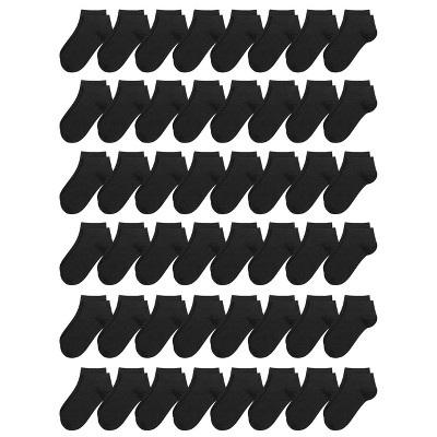 Kids Viscose Bamboo Ankle Socks Unisex Thin in Bulk Soft Boys Girls Stretch School Wholesale Socks 48 Pairs