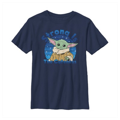 Boy's Star Wars The Mandalorian The Child Strong is the Cuteness T-Shirt