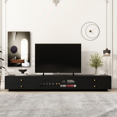 CAVINAS TV Stand Elegant Media Console with Multiple Storage Options for TVs Up to 95" for Living Room