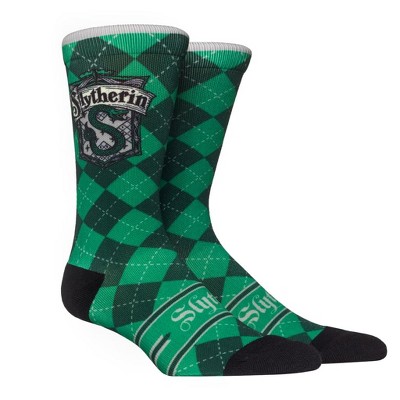 Harry Potter Argyle Badge - Slytherin Crew Socks