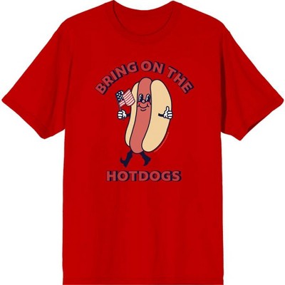 Americana Bring On The Hot Dogs Men's Short Sleeve Tee