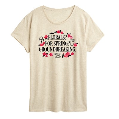 Women's - The Devil Wears Prada - Florals For Spring Short Sleeve Graphic T-Shirt