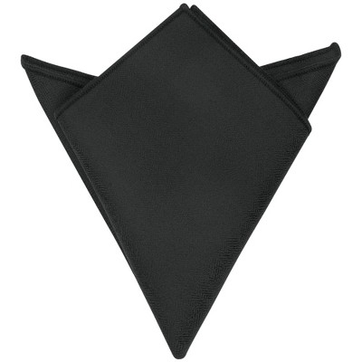 INSPIRE CHIC Men's Solid Color Herringbone Textured Pocket Square
