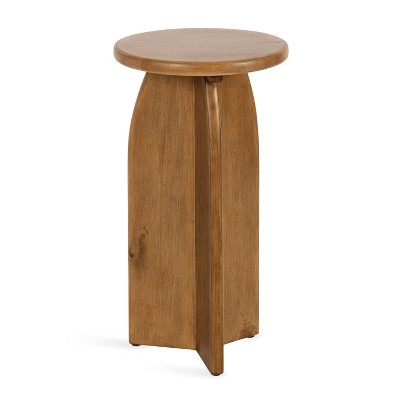 Kate and Laurel Sora Round Wood Drink Table