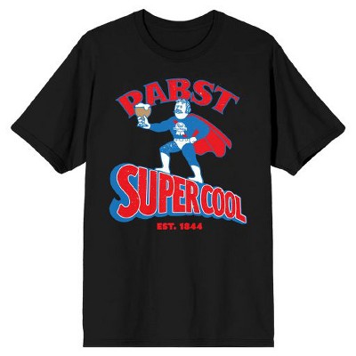 Pabst Blue Ribbon Supercool Bartender Men's Black T-shirt