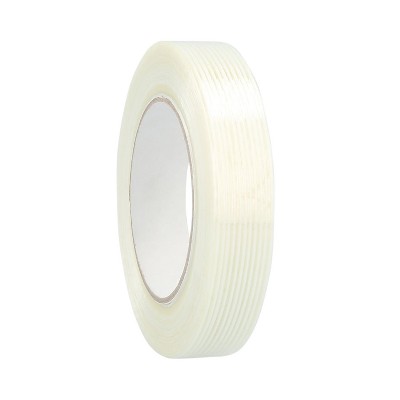 PSBM 24 Rolls Clear Reinforced Filament Tape, 2" x 60 Yards, 4.8 Mil,  Industrial Grade