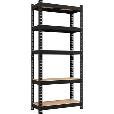 Yaheetech 5 Tiers Boltless Storage Shelf Metal Shelving Unit