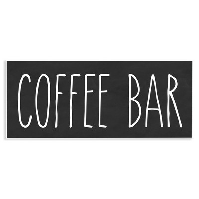 Stupell Industries Coffee Bar Casual Text Typography Kitchen Sign, 17" x 7"