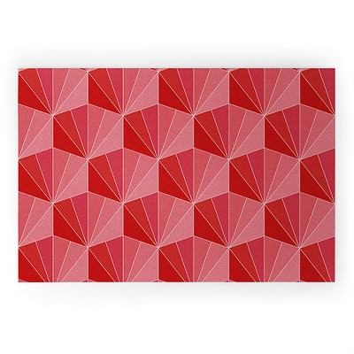 Colour Poems Gisela Color Block Pattern XII Looped Vinyl Welcome Mat - Society6