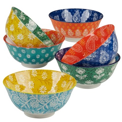 Certified International Set of 6 30oz Carnival All Purpose Bowls