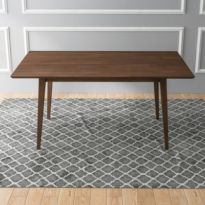 NicBex Dining Table 63" Farmhouse Rectangular Wooden Dining Table for Dining Room