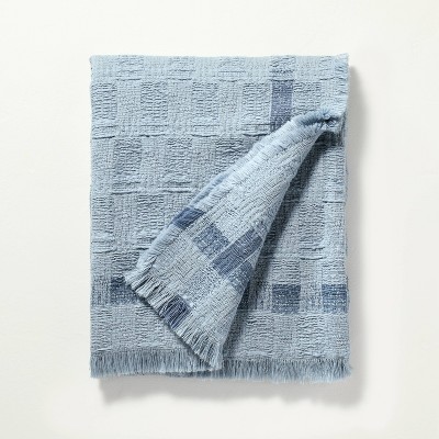 Soft Woven Throw Blanket with Textured Border - Hearth & Hand™ with Magnolia