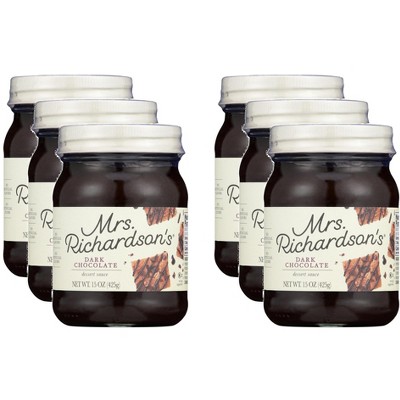 Mrs. Richardson's - Dessert Sauce Dark Chocolate - Case of 6 -15 oz