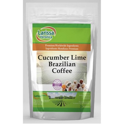 Larissa Veronica Cucumber Lime Brazilian Coffee (Gourmet, Naturally Flavored, Whole Coffee Beans) (8 oz, ZIN: 562132)